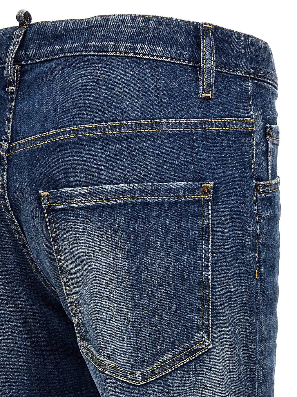 Dsquared² Blue Cotton Relaxed Fit Jeans