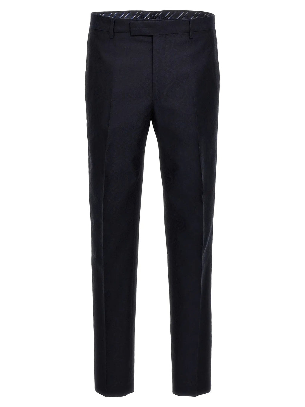 Etro Blue Cotton Dress Pants