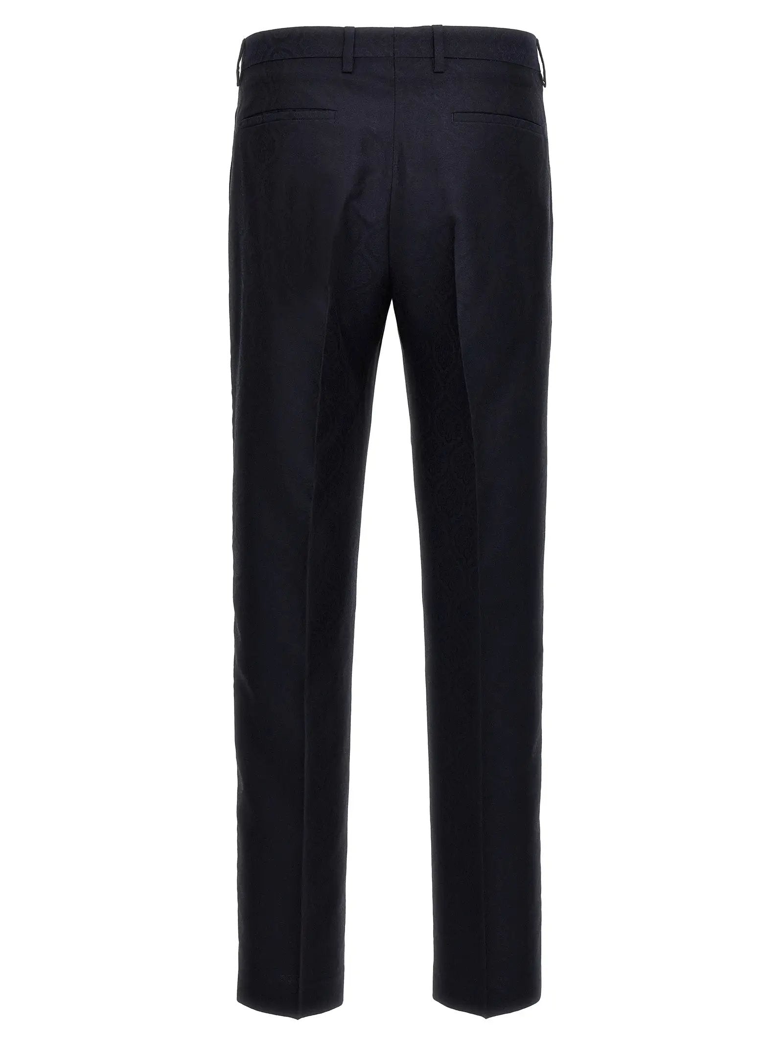 Etro Blue Cotton Dress Pants