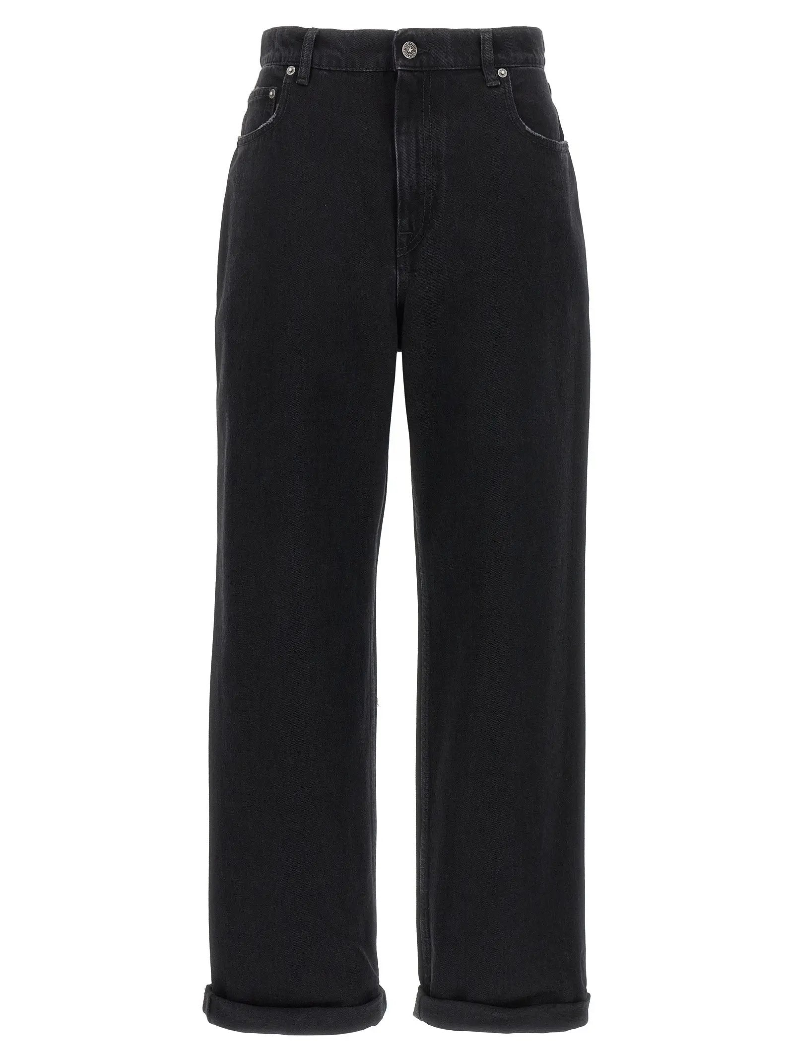 Golden Goose Black Cotton Relaxed Fit Jeans