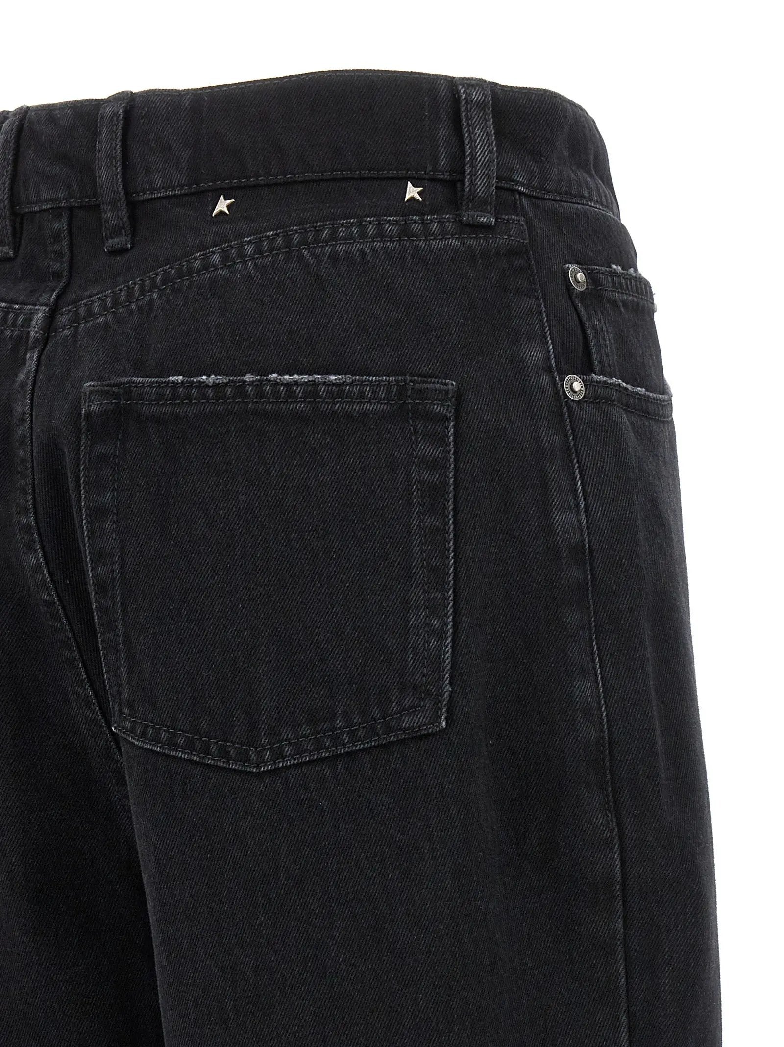 Golden Goose Black Cotton Relaxed Fit Jeans
