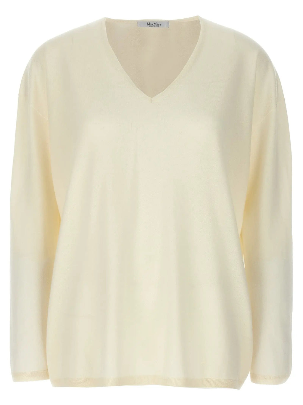 Max Mara White Cashmere Cardigan