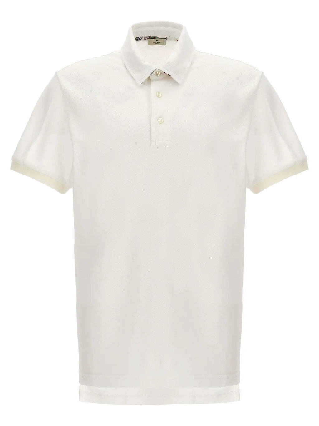 Etro White Cotton Polo Shirt