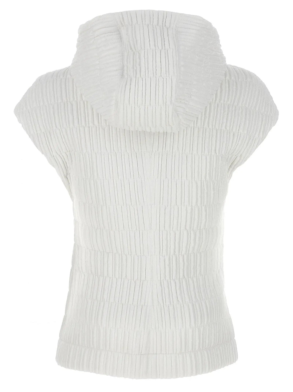 Ferragamo White Polyamide Sleeveless Jacket