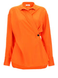 Ferragamo Orange Viscose Blouse