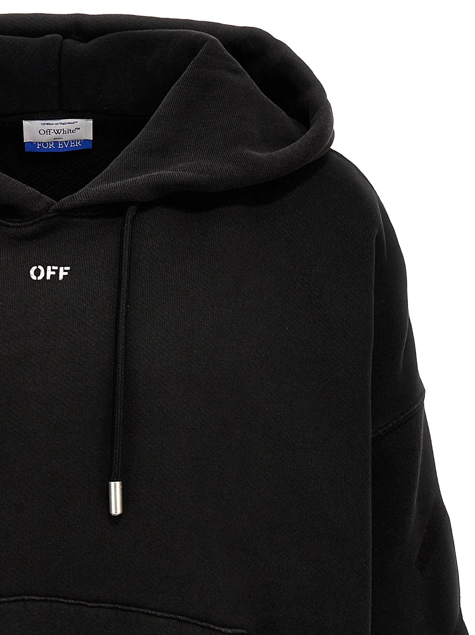 Off-White Gray Cotton Sweatshirt
