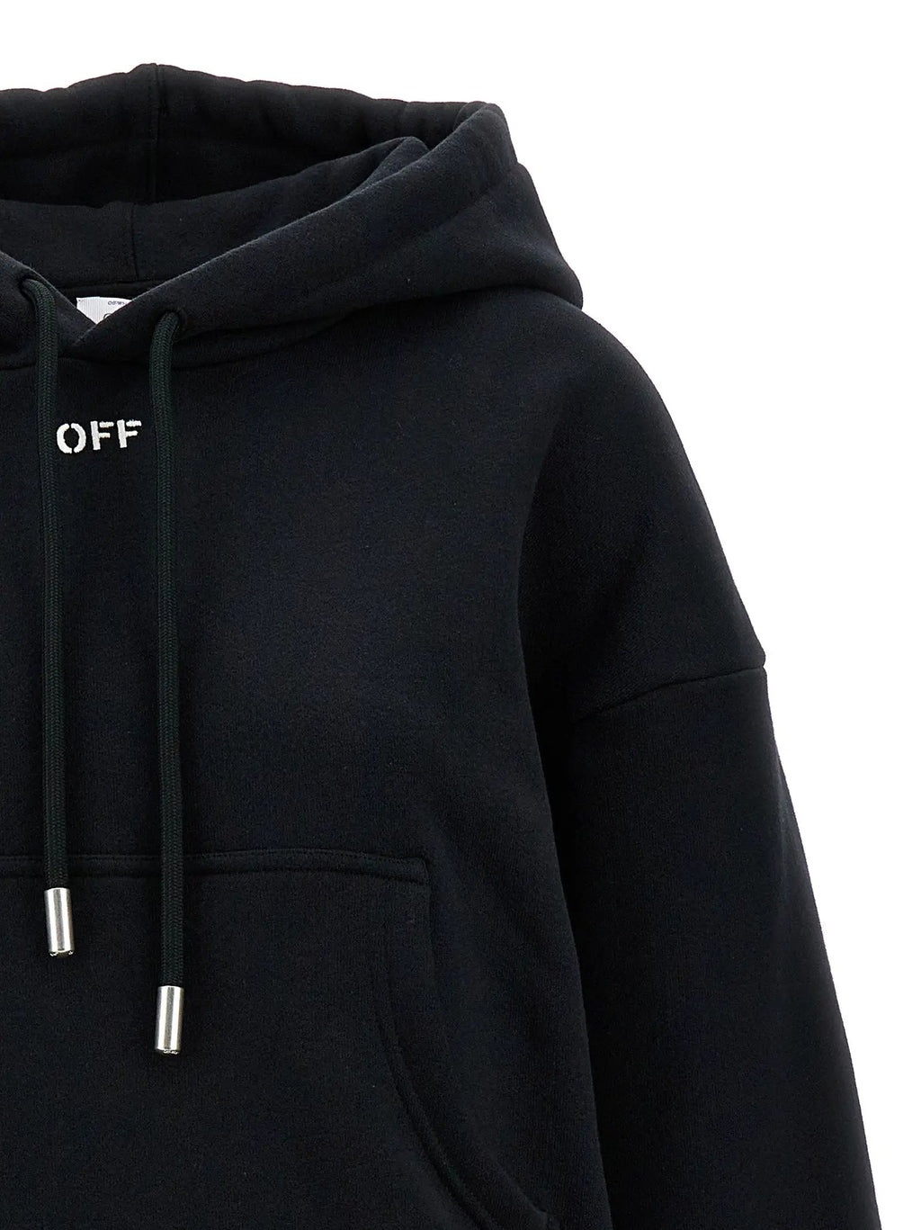 Off-White Black Cotton Hoodie