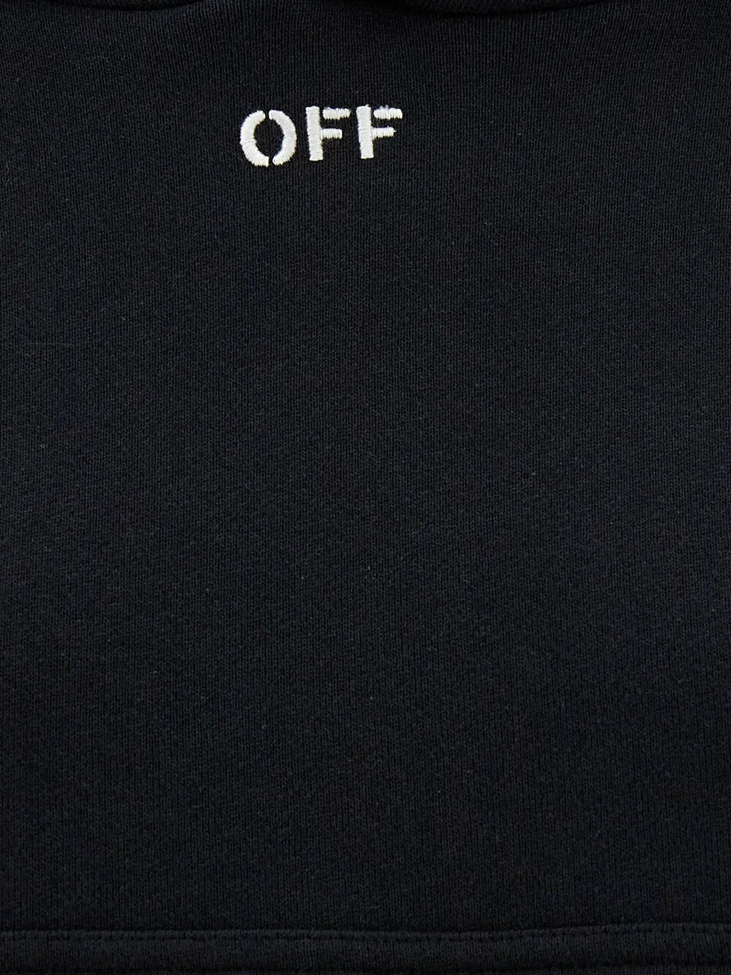 Off-White Black Cotton Hoodie