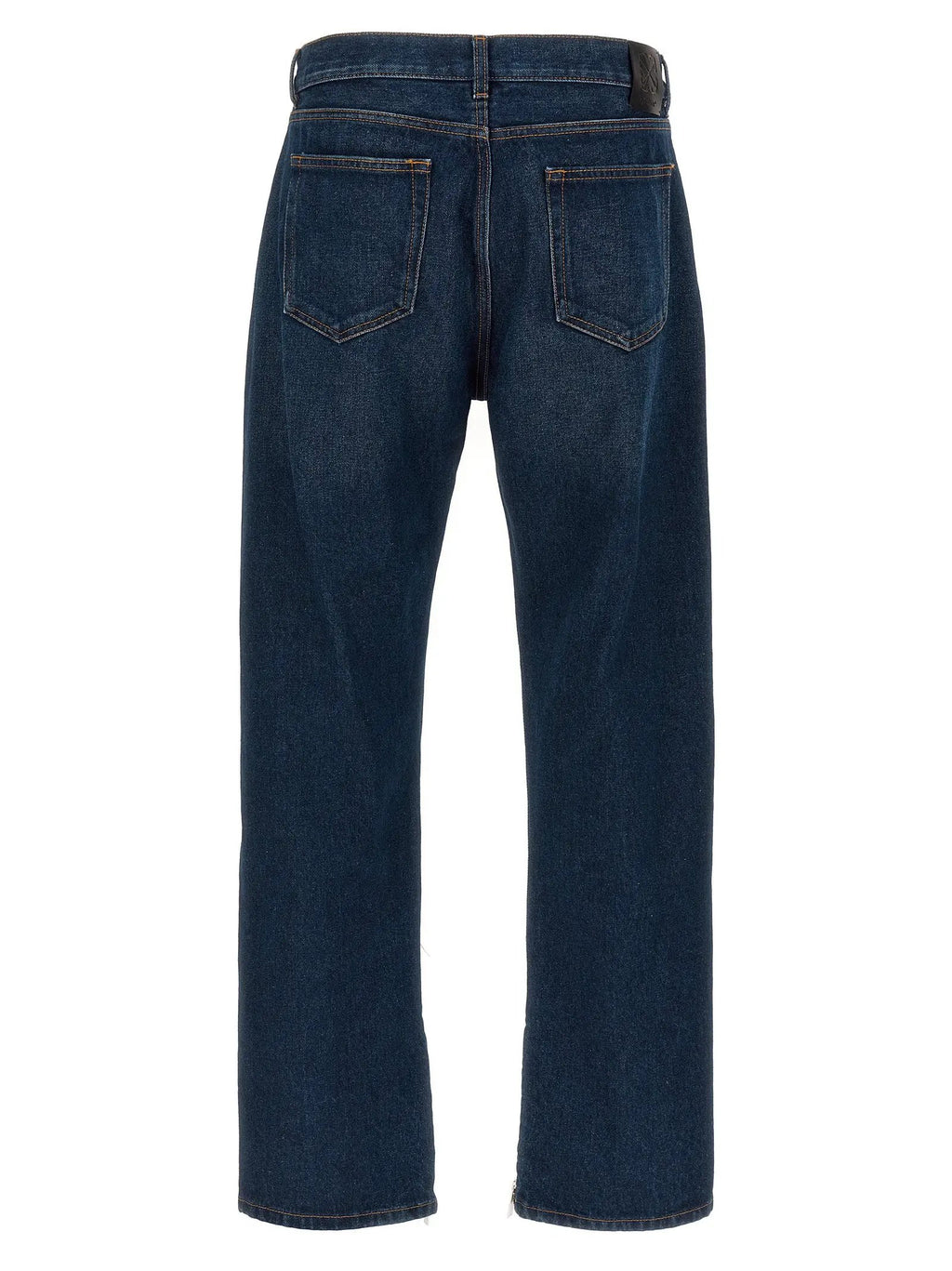 Off-White Blue Cotton Jeans Denim