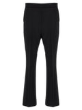 Max Mara Black Virgin Wool Cropped Pants