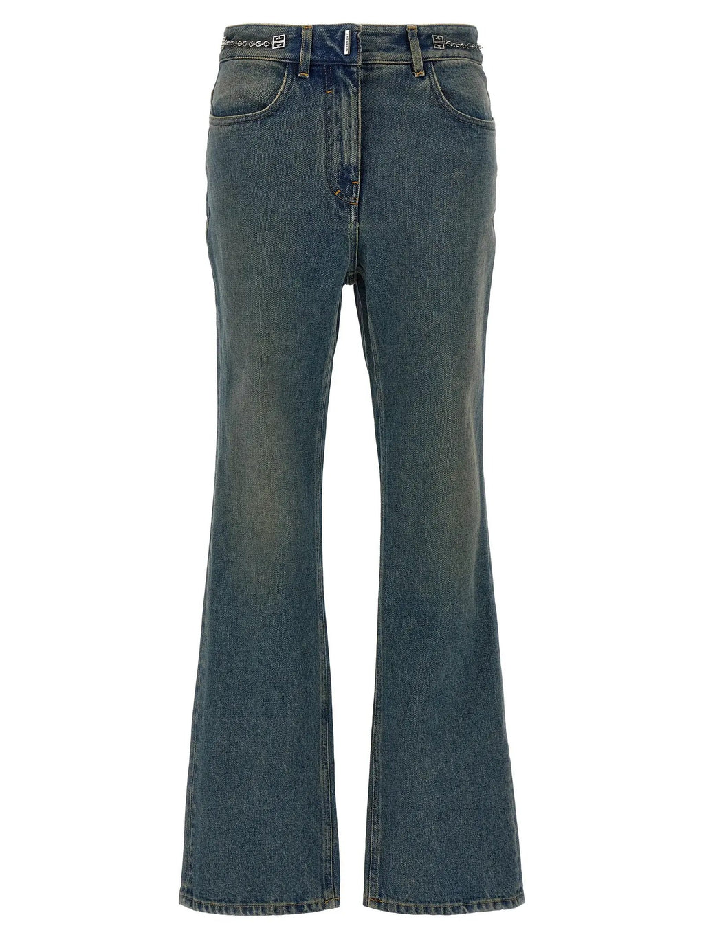 Givenchy Blue Cotton Bootcut Jeans