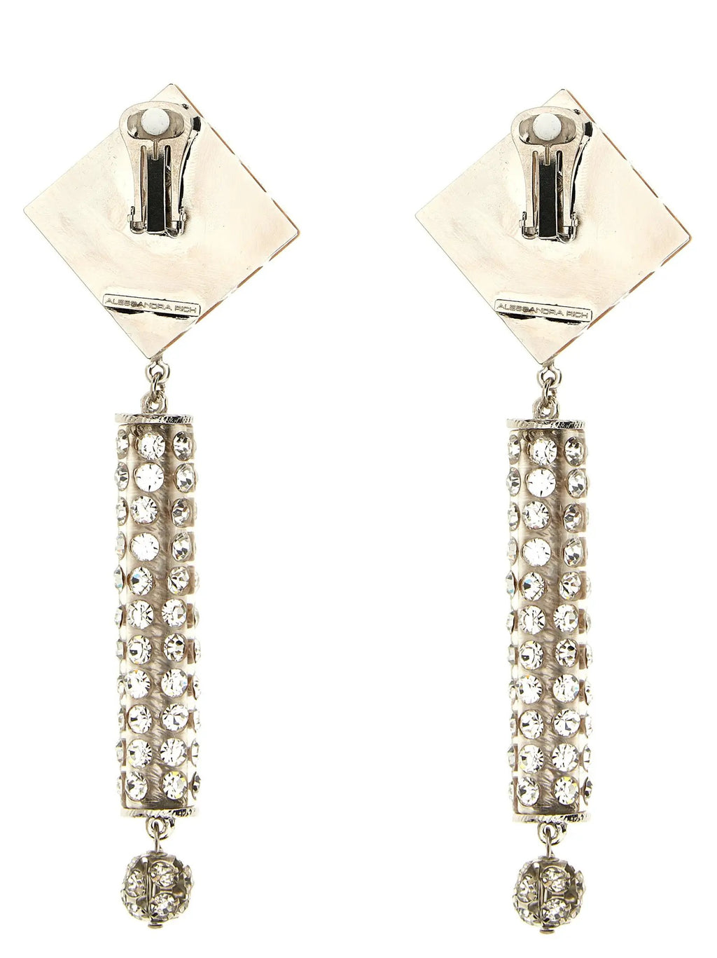 Alessandra Rich Silver Plastic Earrings