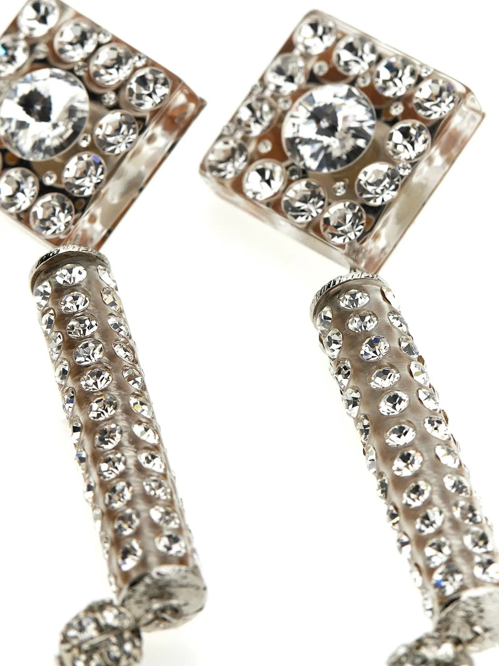 Alessandra Rich Silver Plastic Earrings