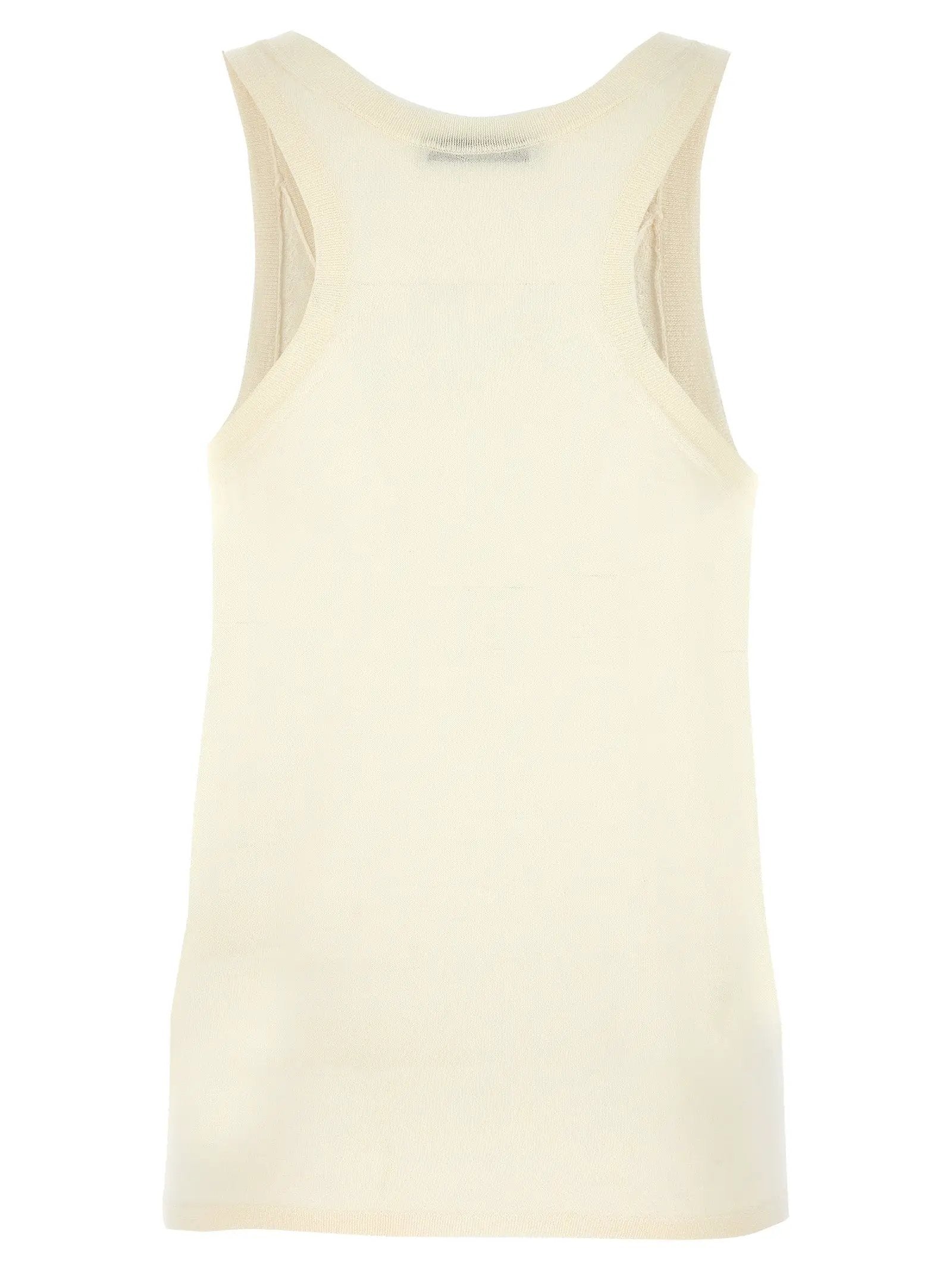 Max Mara White Cashmere Tank Tops