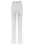 Alessandra Rich White Polyamide Leggings