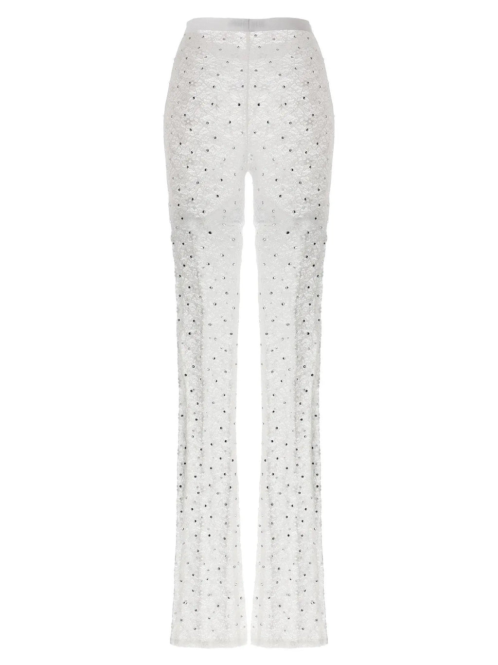 Alessandra Rich White Polyamide Leggings
