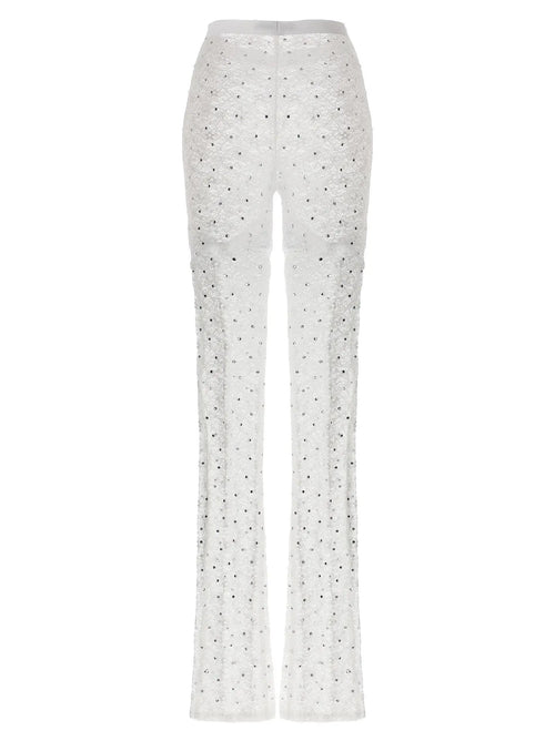 Legging Alessandra Rich en polyamide blanc
