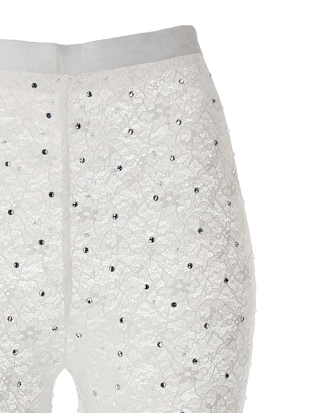 Alessandra Rich White Polyamide Leggings