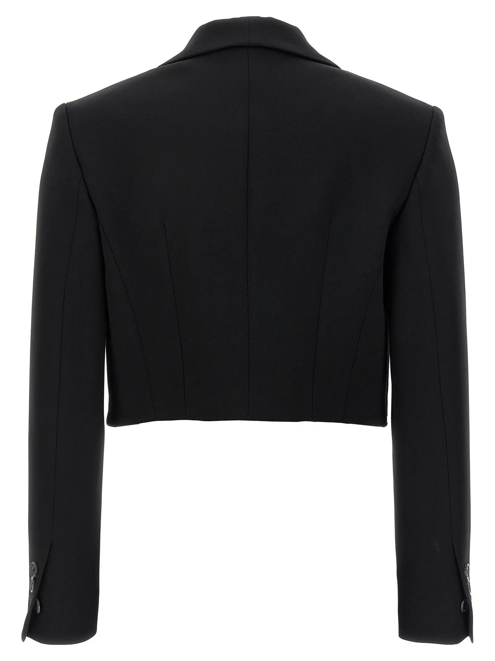 Dsquared² Black Polyester Full-Length Jacket