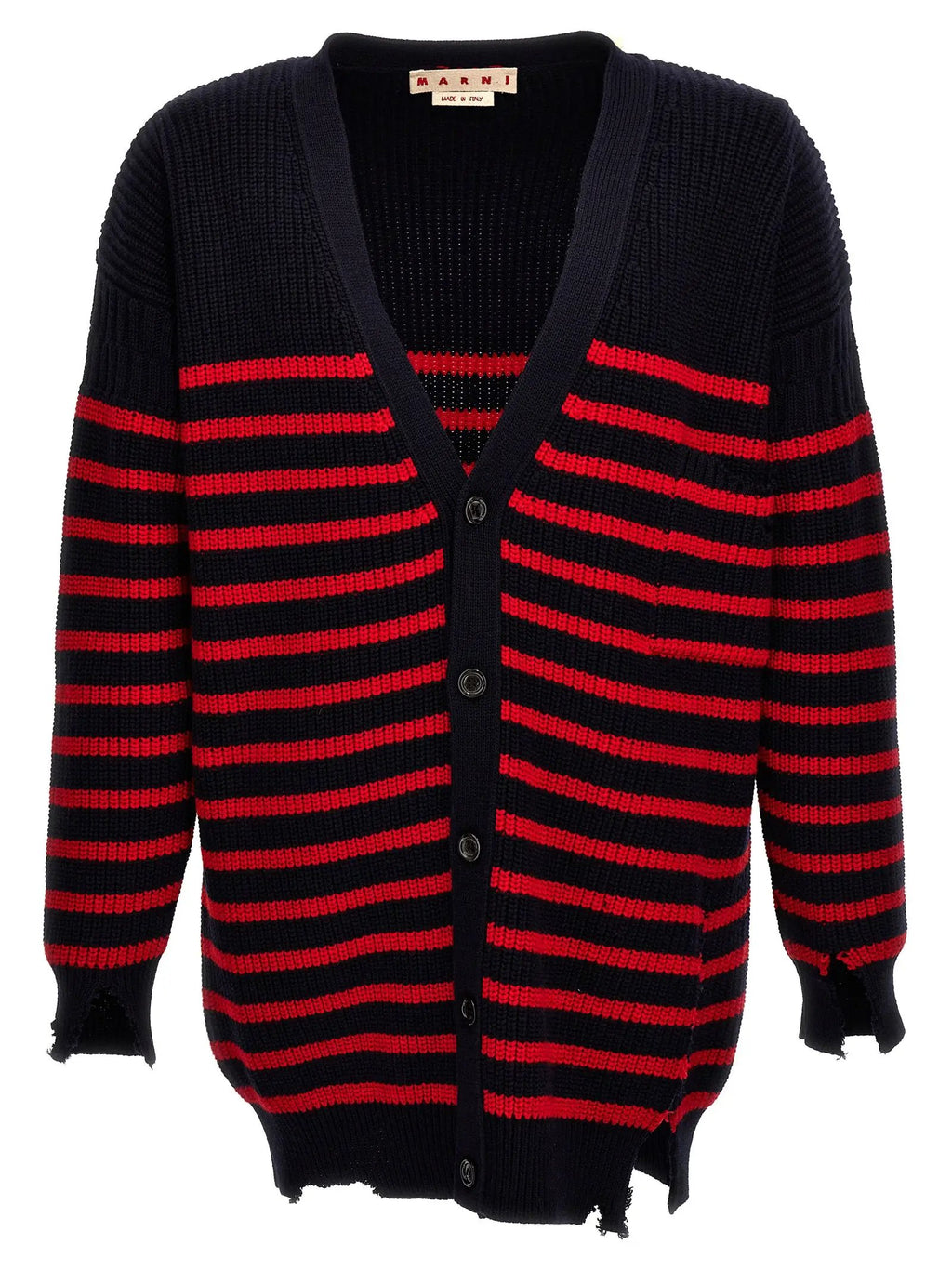 Marni Multicolor Virgin Wool Cardigan