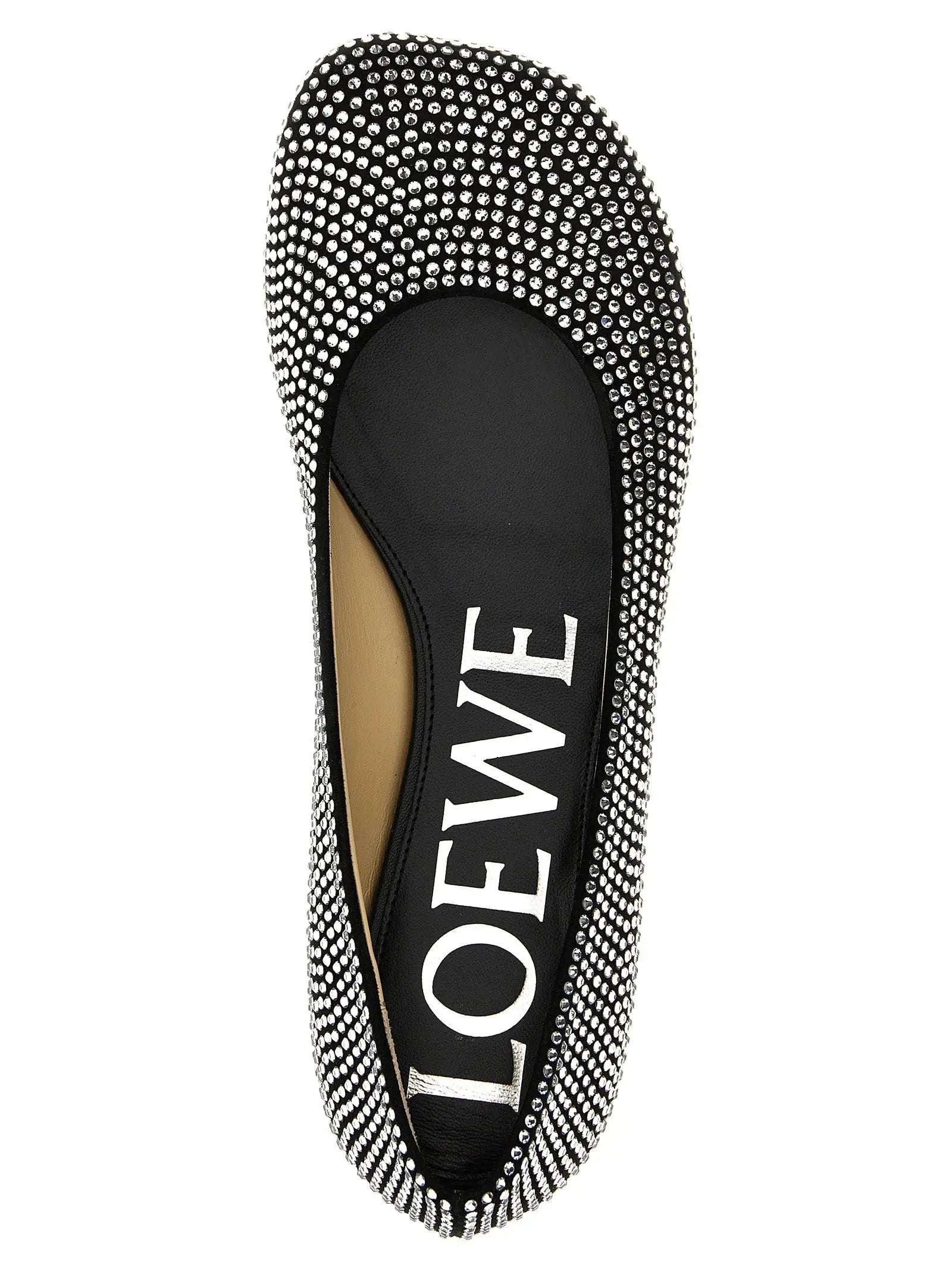 Loewe Black Goatskin Ballet Flats