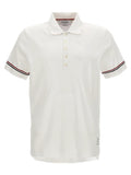 Thom Browne White Cotton Polo Shirt