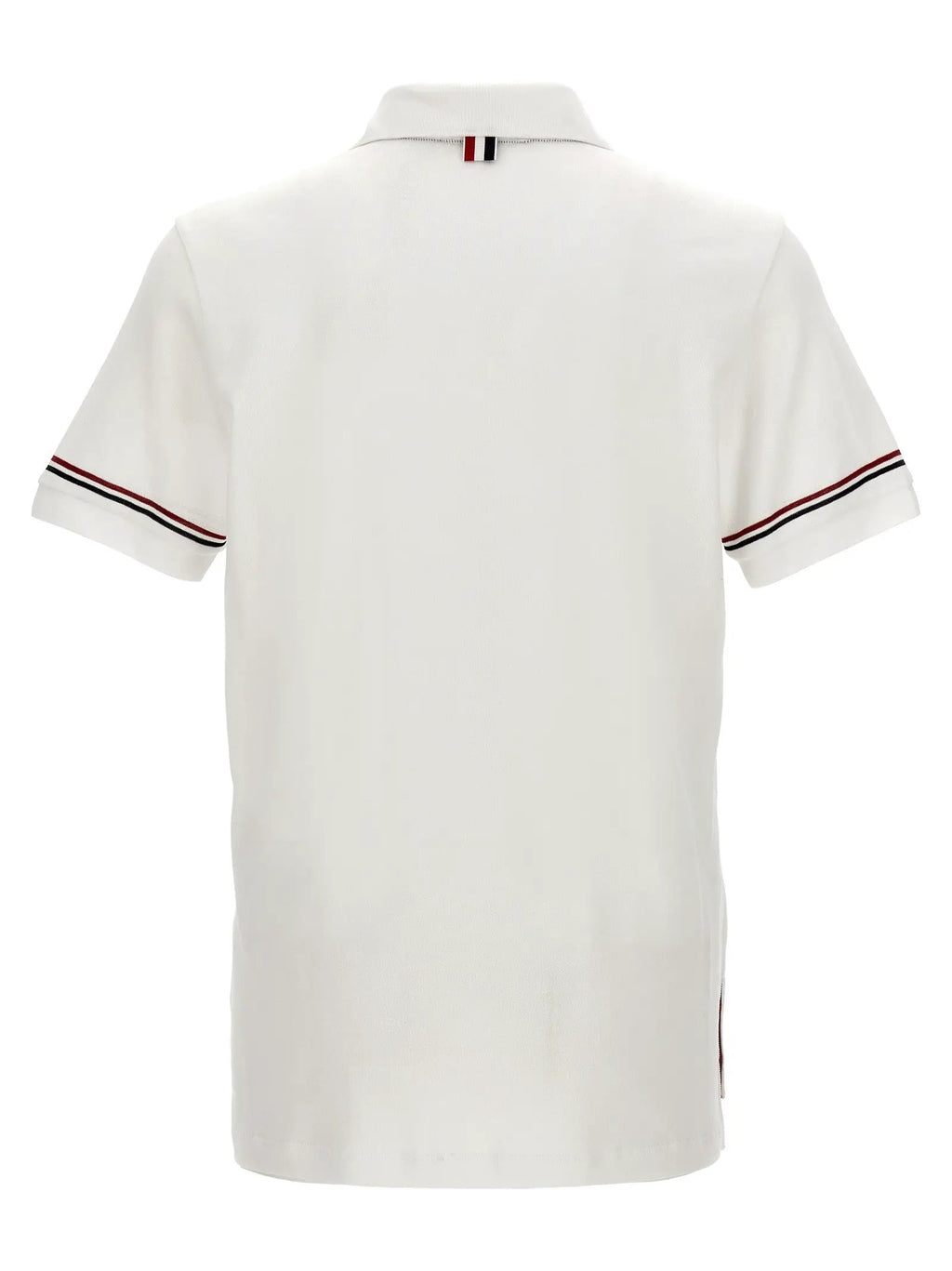 Thom Browne White Cotton Polo Shirt