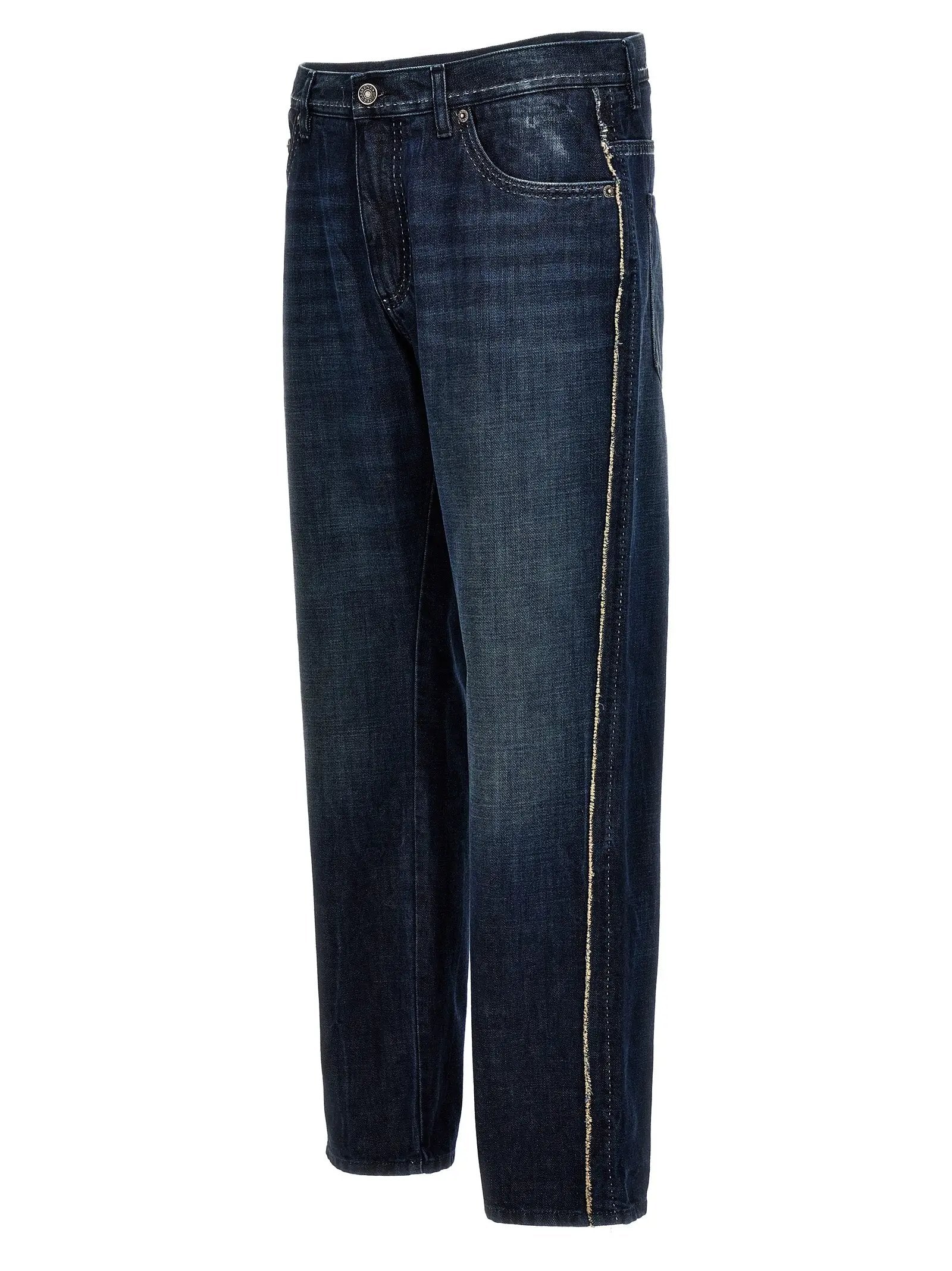 Dolce & Gabbana Blue Cotton Skinny Jeans