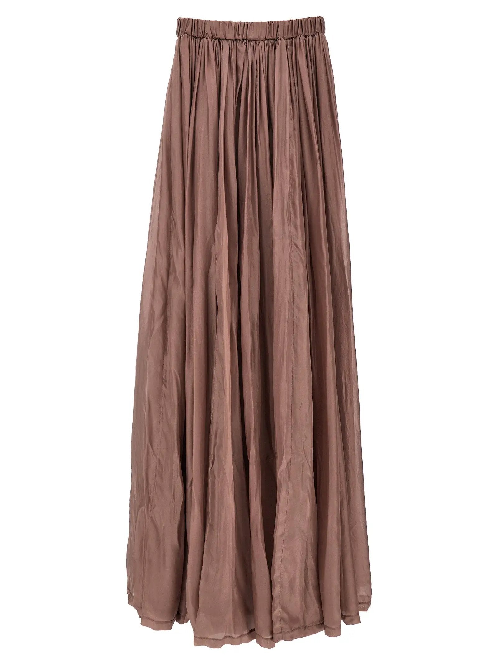 Rick Owens Multicolor Silk Long Dress