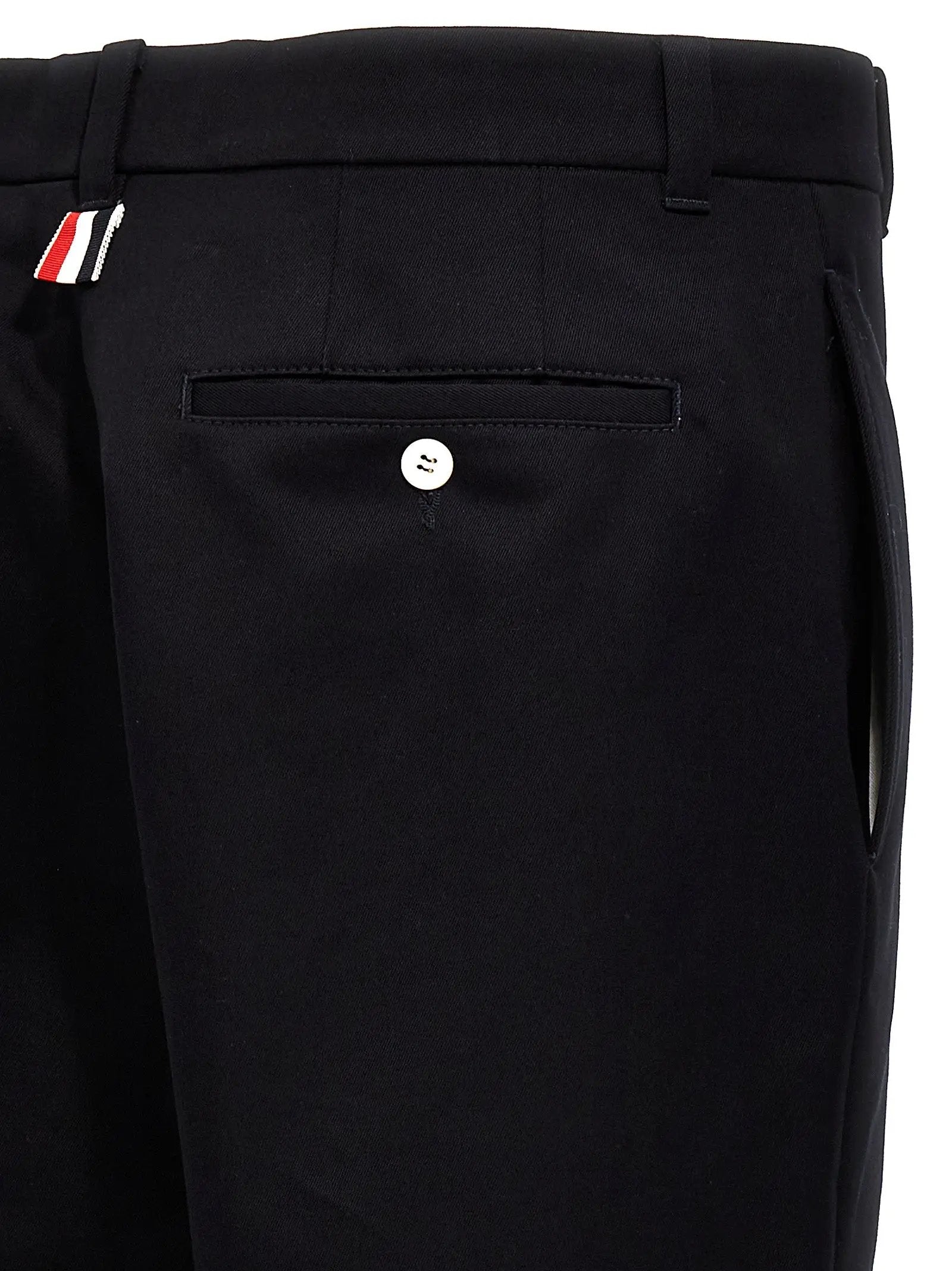Thom Browne Blue Cotton Casual Pants