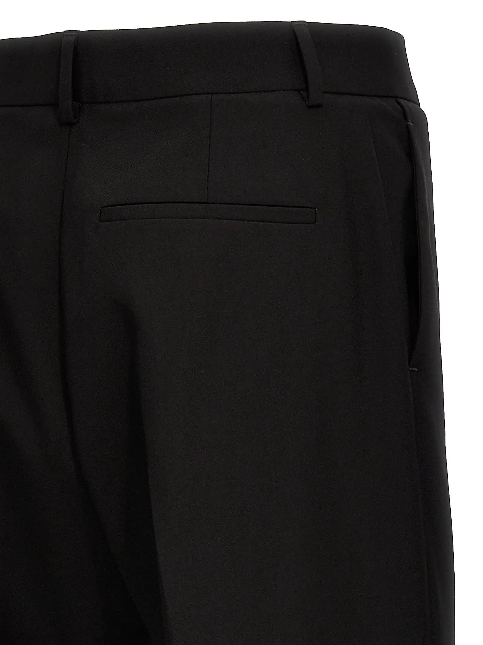 Valentino Garavani Black Virgin Wool Dress Pants