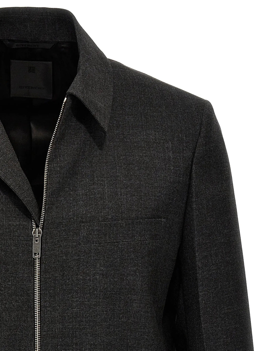 Givenchy Gray Virgin Wool Jacket