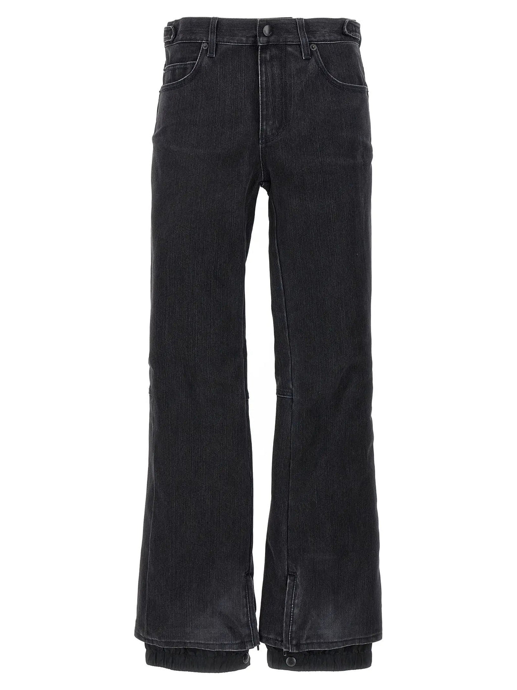 Balenciaga Black Cotton Flared Jeans