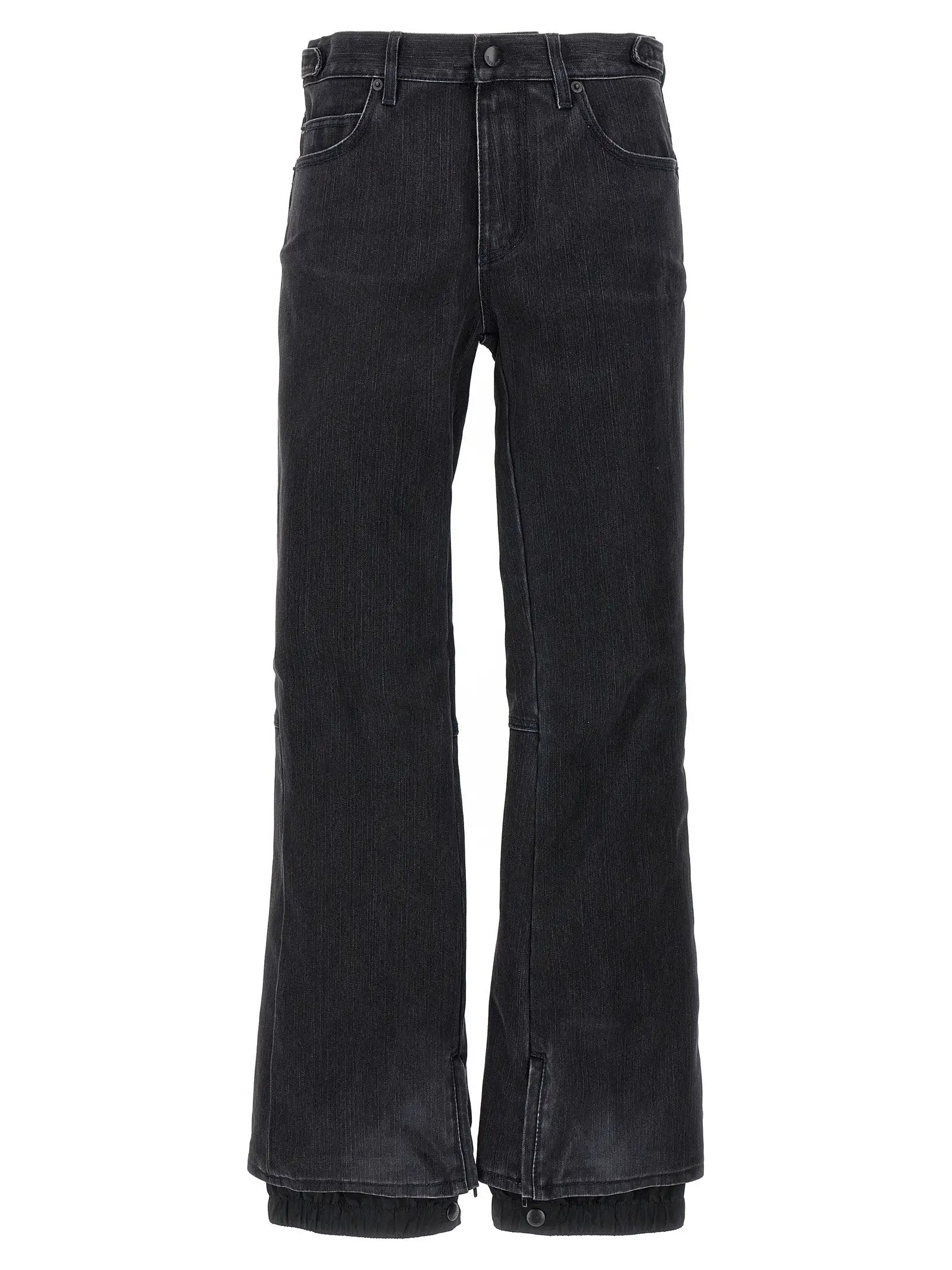 Balenciaga Black Cotton Flared Jeans