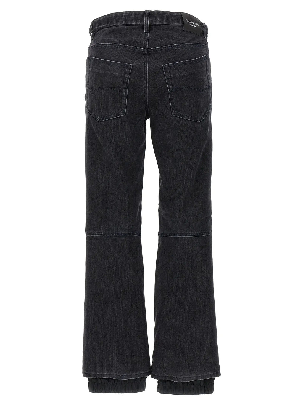 Balenciaga Black Cotton Flared Jeans