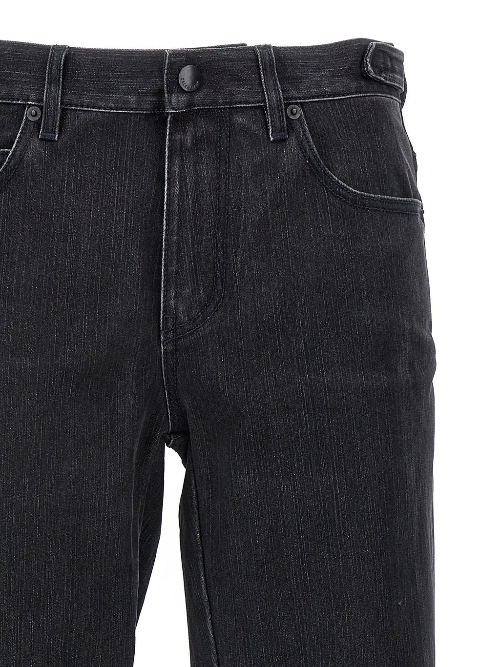 Balenciaga Black Cotton Flared Jeans