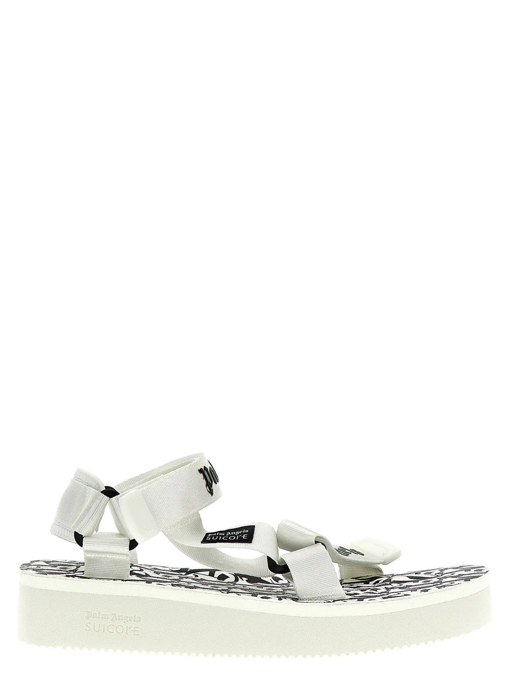 Palm Angels Bicolor Polyester Flat Sandals