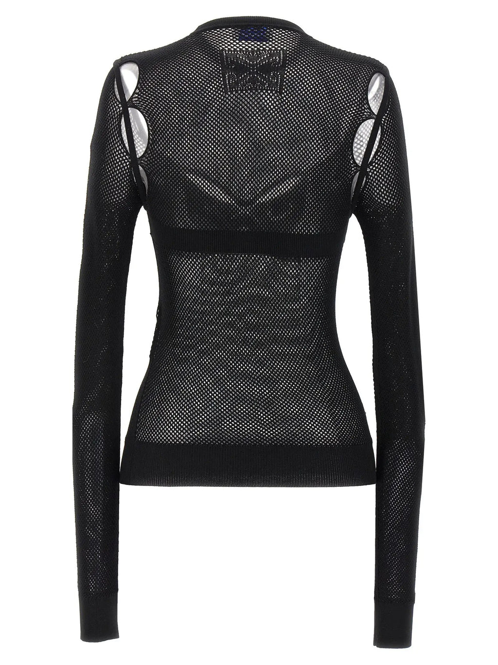 Off-White Black Viscose Tank Tops