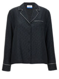 Off-White Black Silk Blouse