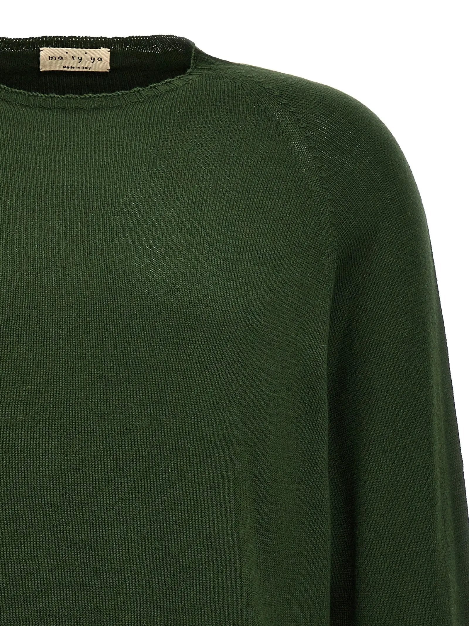 MA'RY'YA Bicolor Cotton Cardigan
