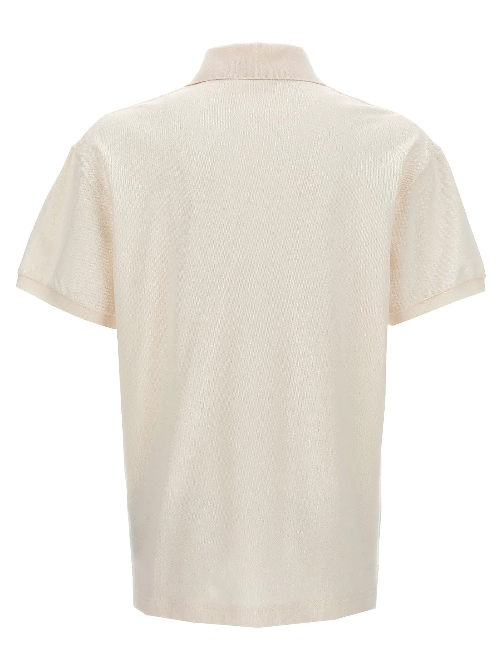 Palm Angels White Polyester Polo Shirt