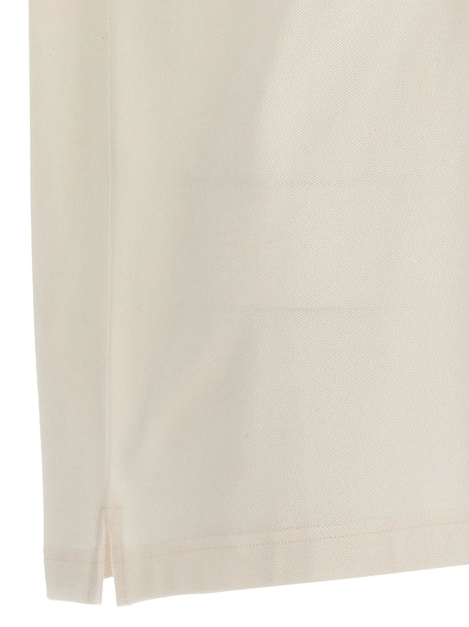 Palm Angels White Polyester Polo Shirt