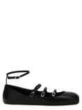 Alexander McQueen Black Calfskin Ballet Flats