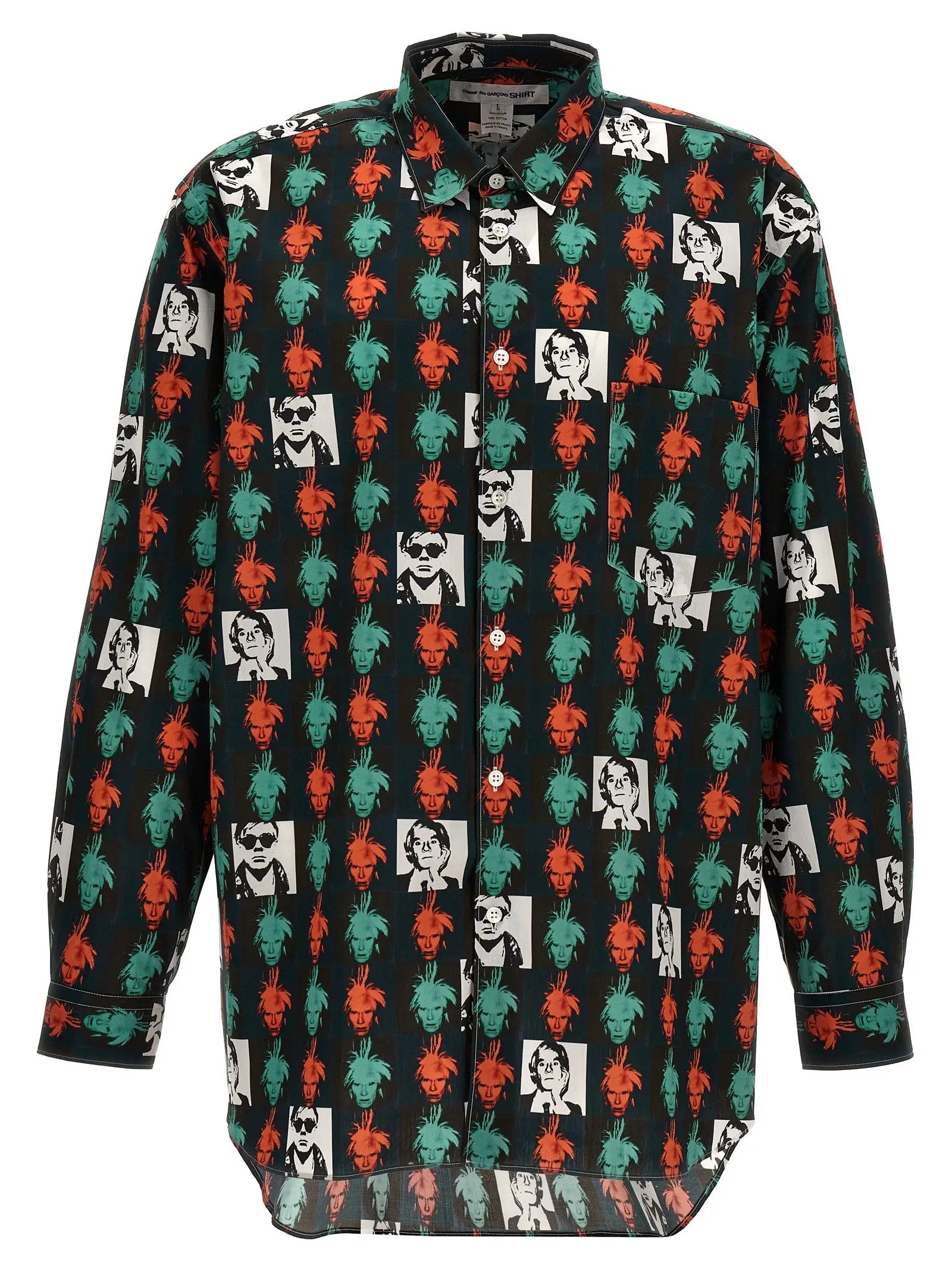 Comme Des Garçons Multicolor Cotton Blouse