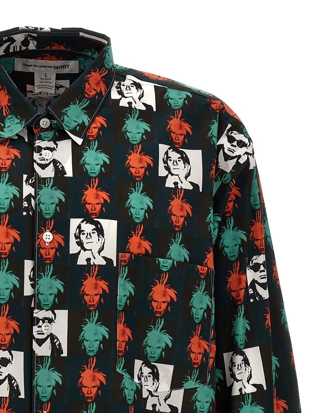 Comme Des Garçons Multicolor Cotton Blouse