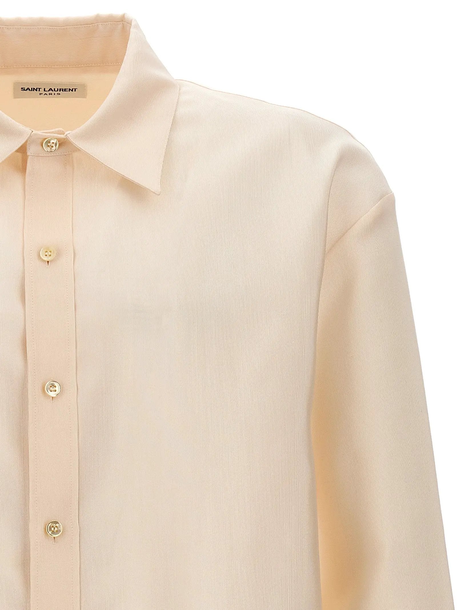 Saint Laurent Beige Acetate Blouse