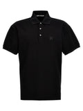 Palm Angels Black Polyester Polo Shirt