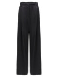 Max Mara Black Silk Casual Pants