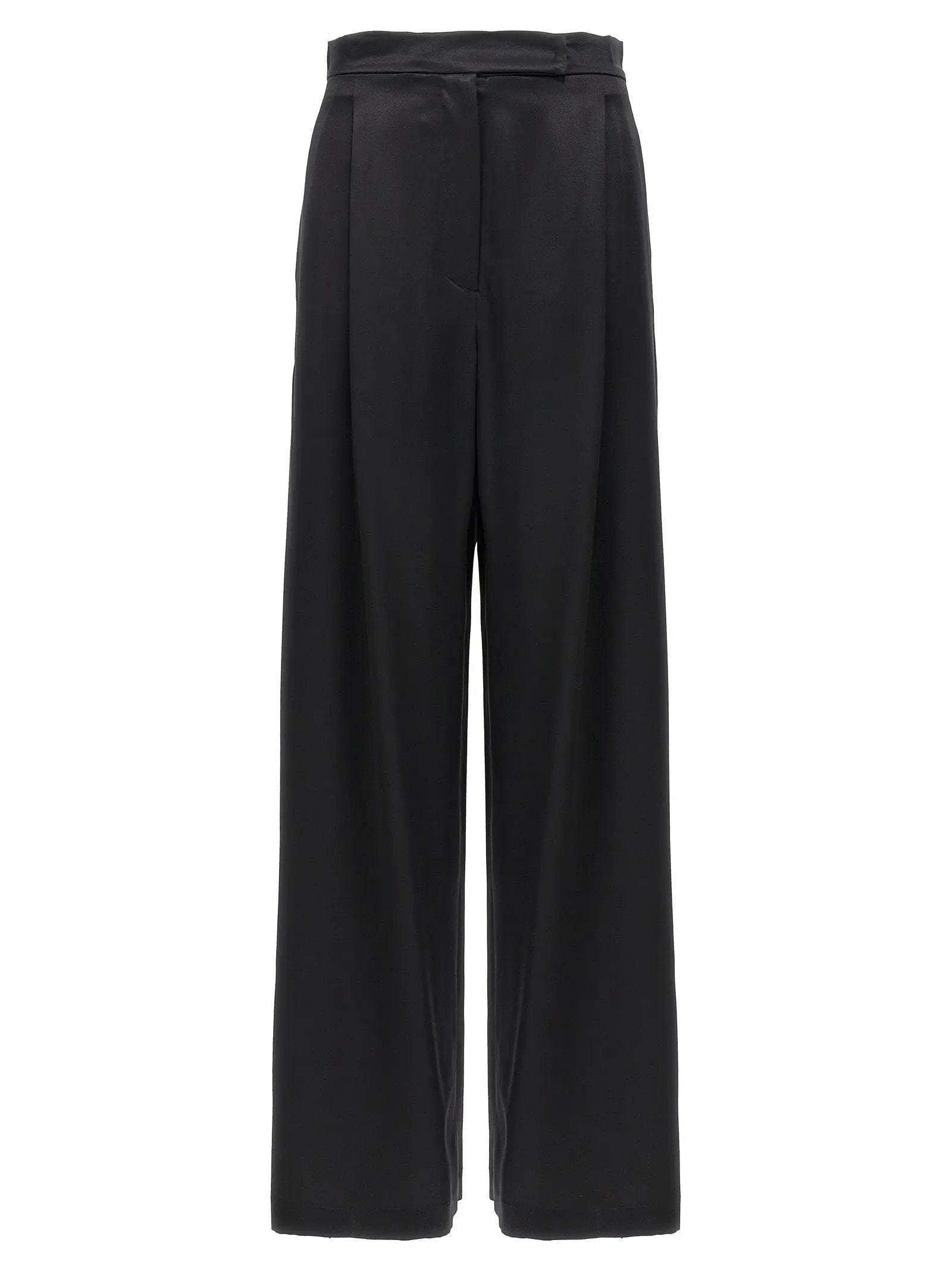 Max Mara Black Silk Casual Pants