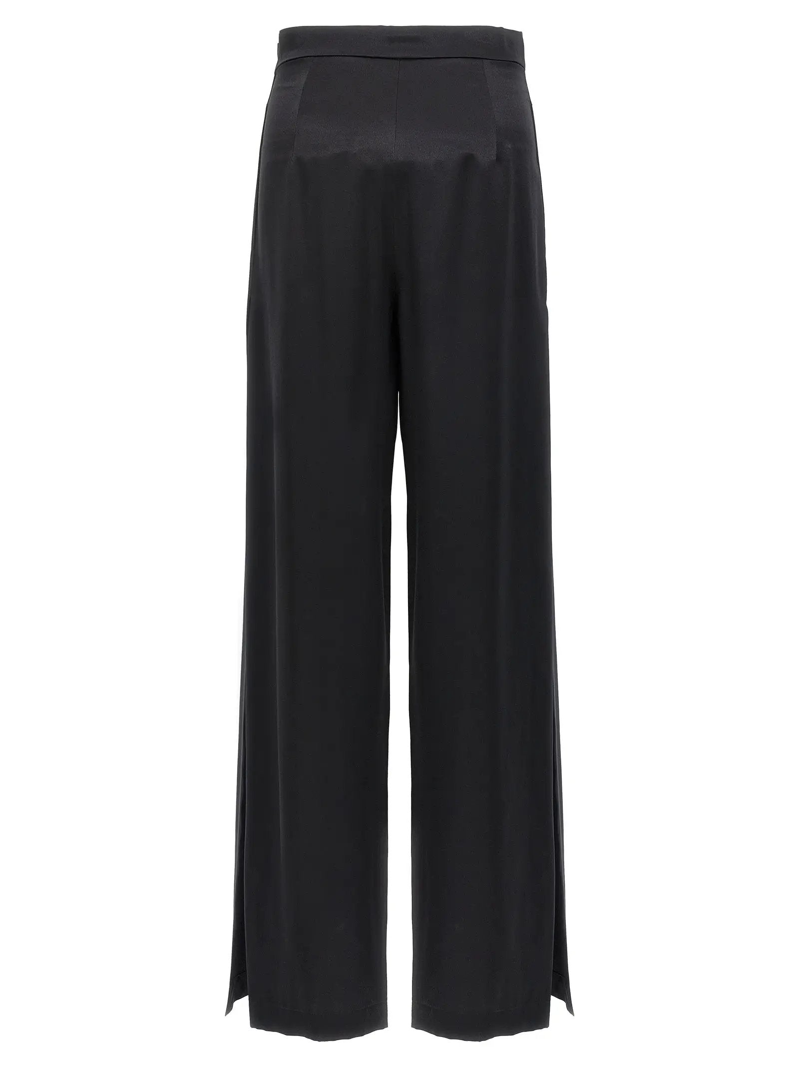 Max Mara Black Silk Casual Pants